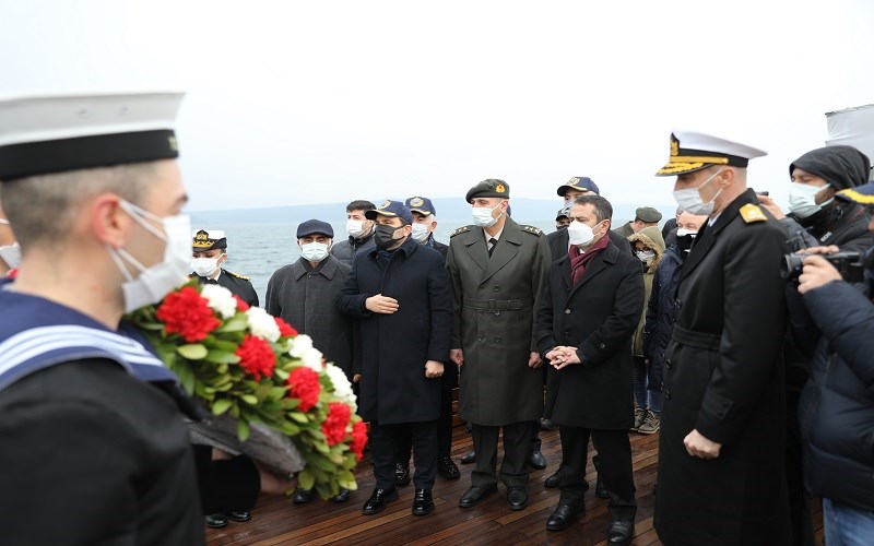 107. Yılında Nusret Mayın Gemisi’nde Anma Töreni Düzenlendi