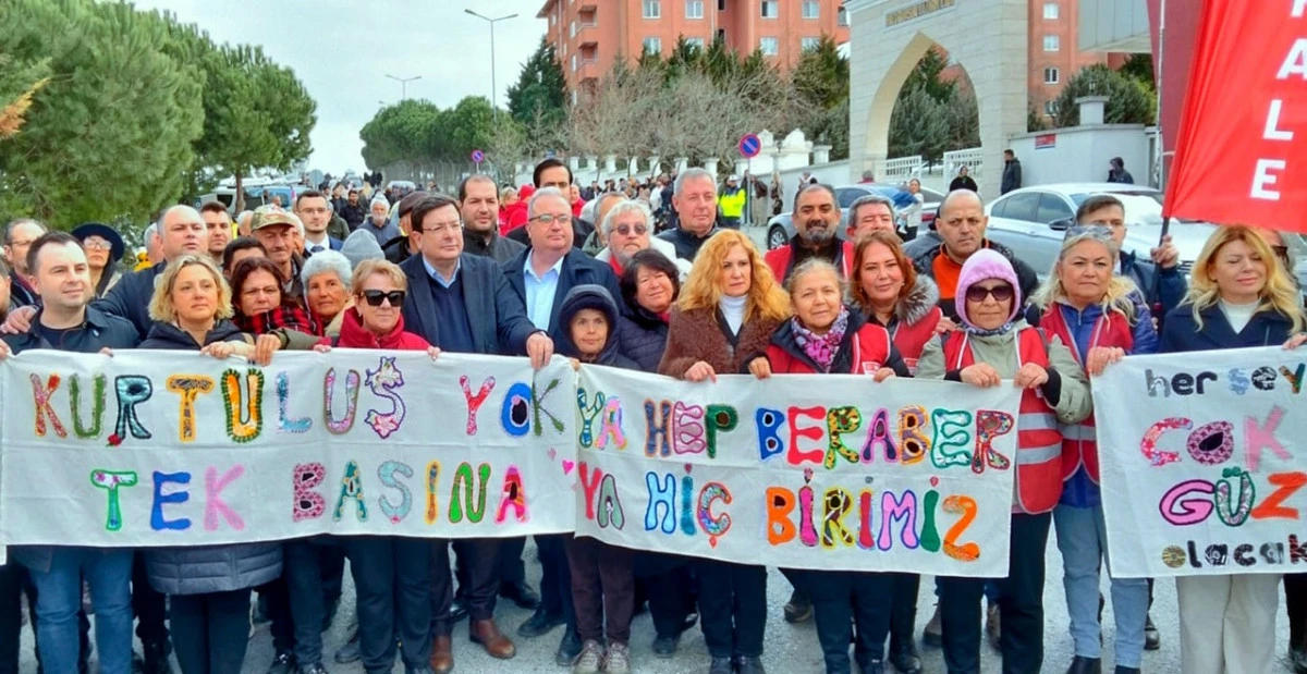 CHP Çanakkale Örgütü Silivri'de Demokrasi ve Adalet Nöbetinde