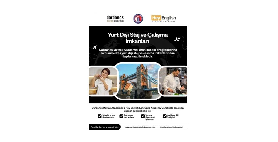 ÇOMÜ Dardanos Mutfak Akademisinde Yetişen Şefler Dünya Mutfaklarına Açılıyor