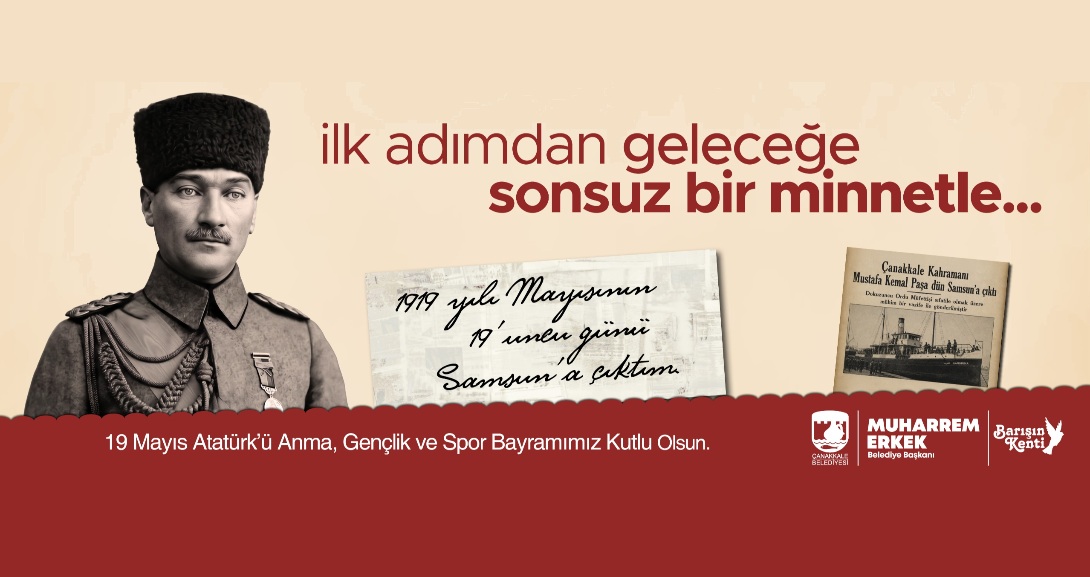 Başkan Muharrem Erkek’ten 19 Mayıs Atatürk’ü Anma, Gençlik ve Spor Bayramı mesajı