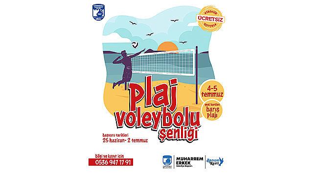 Plaj Voleybolu Şenliği Başlıyor