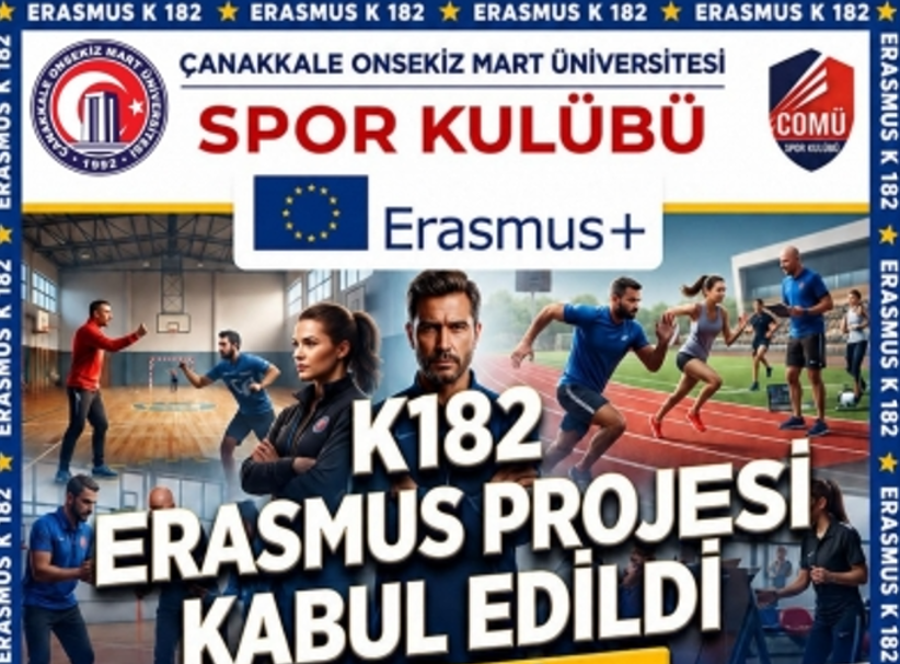 ÇOMÜ Spor Kulübü Erasmus K182 Projesi Kabul Edildi