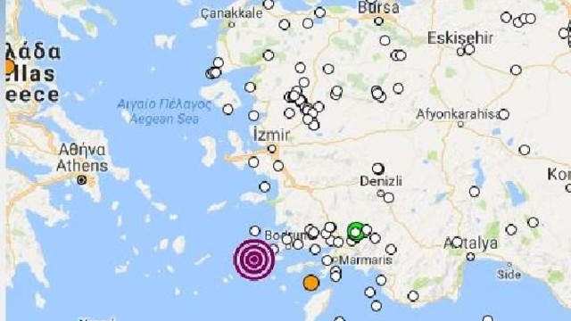 Ege Denizi’nde 5.1 büyüklüğünde deprem