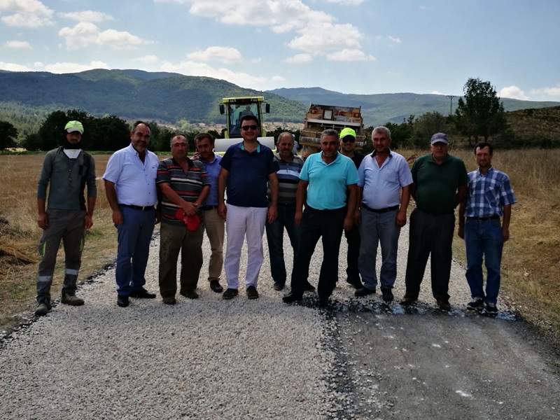 Köklü, Lapseki’de Yol Çalışmalarını İnceledi