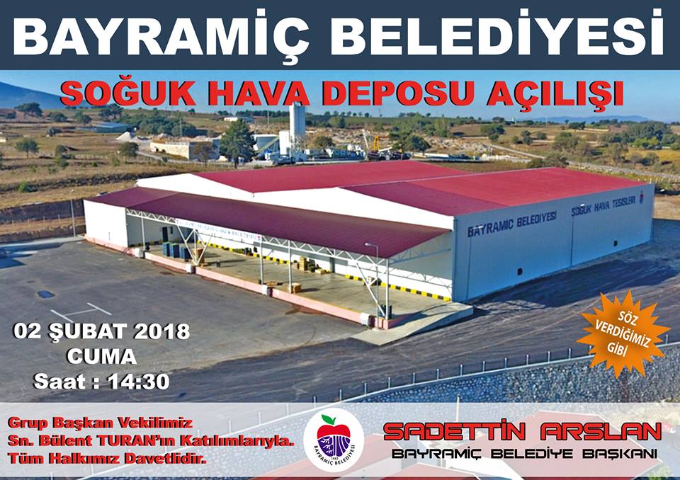 Bayramiç Belediyesi Soğuk Hava Deposu Açılıyor