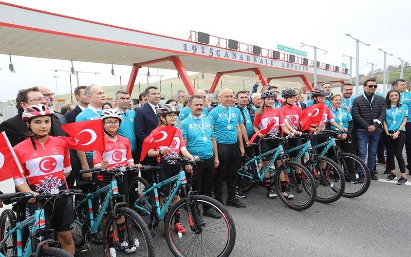 57. Cumhurbaşkanlığı Türkiye Bisiklet Turu Medya Tanıtım Etkinliği 1915 Çanakkale Köprüsü’nde Gerçekleştirildi