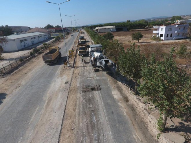 Bayramiç Belediyesi Ezine Yolu Yol Bakım Çalışmaları