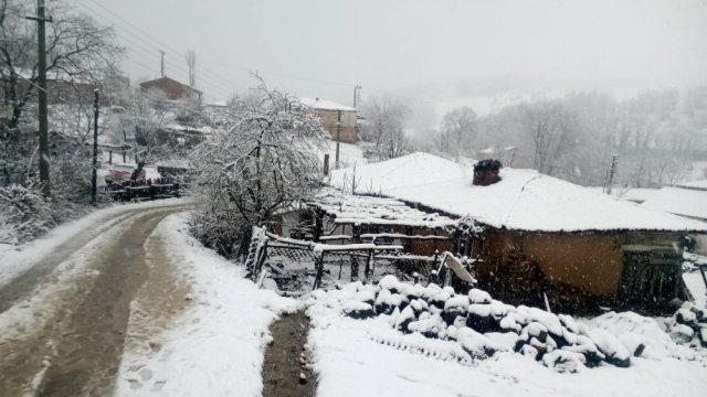 Çanakkale'de Kar Yağışı