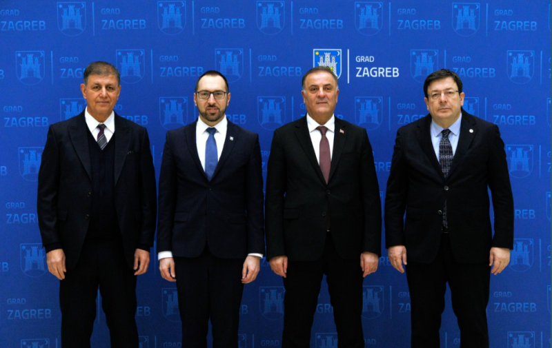 Başkan Erkek Zagreb'de