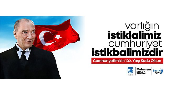 Başkan Erkek'ten 29 Ekim Cumhuriyet Bayramı mesajı