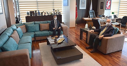 Başkan Gökhan, Vali İlhami Aktaş'ı Ağırladı