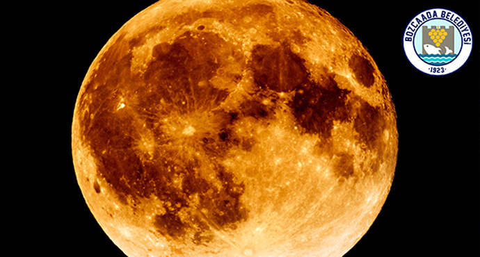 Bozcaadalılar 16 Temmuz 2019 akşamı gerçekleşecek olan “Parçalı Ay Tutulması” takip edilebilecek.