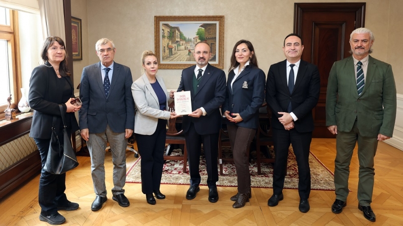 Bülent Turan, Muhabirler Derneği heyetini kabul etti