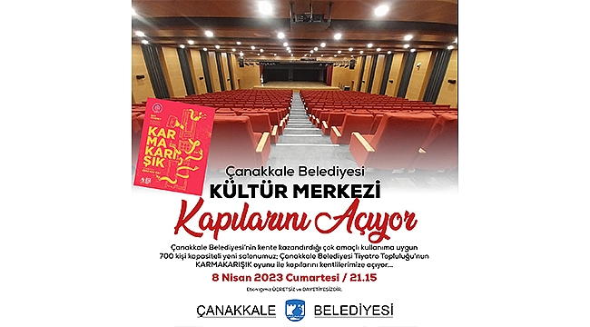 Çanakkale Belediyesi Kültür Merkezi Kapılarını Açıyor