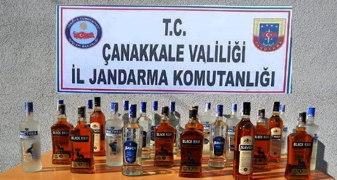 Çanakkale'de Kaçak İçki Operasyonu