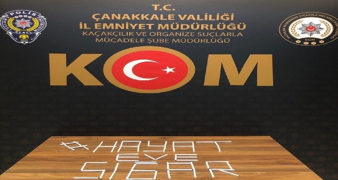 Çanakkale'de Kaçak Sigara Operasyonu