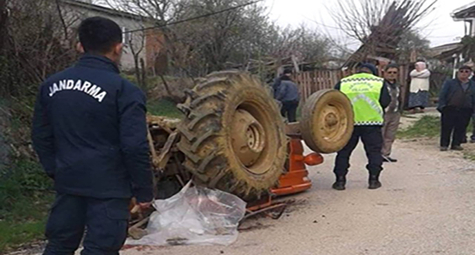 Çan'da Devrilen Traktörün Altında Kalıp, Öldü