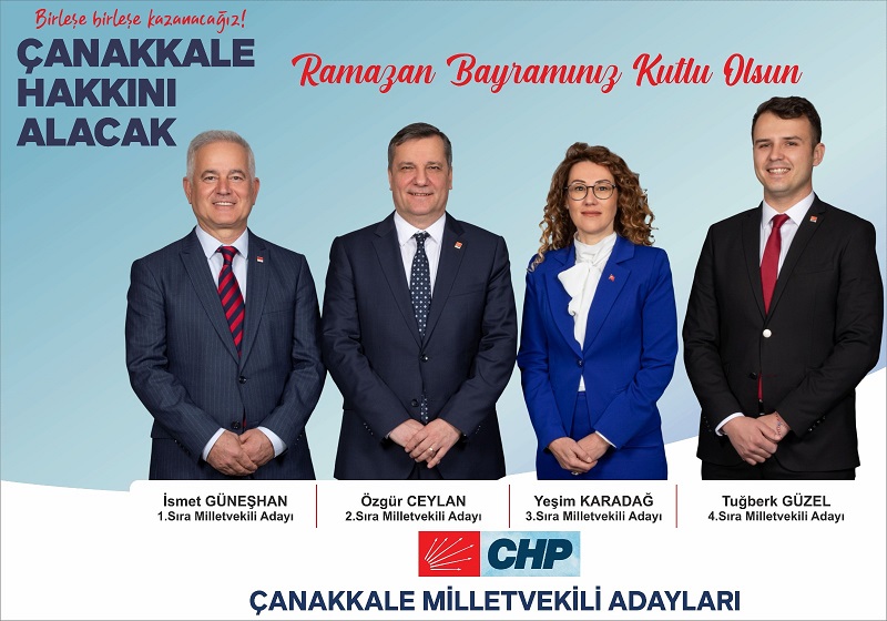 CHP Çanakkale Milletvekili Adaylarından Ramazan Bayramı Kutlama Mesajı