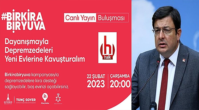 CHP'li Erkek 'Bir Kira Bir Yuva' canlı yayınına katılacak