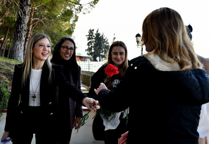 ÇOMÜ Heyeti, 8 Mart Dünya Kadınlar Günü Ziyaretleri Gerçekleştirdi