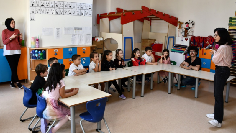 ÇOMÜ Kreş ve Anaokulu Çocukları Japonca Öğreniyor