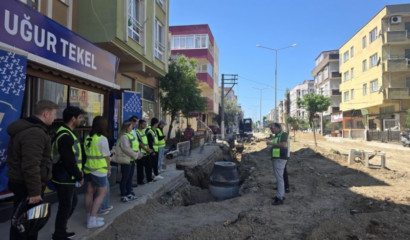 ÇOMÜ Öğrencileri Altyapı Çalışmalarını İnceledi