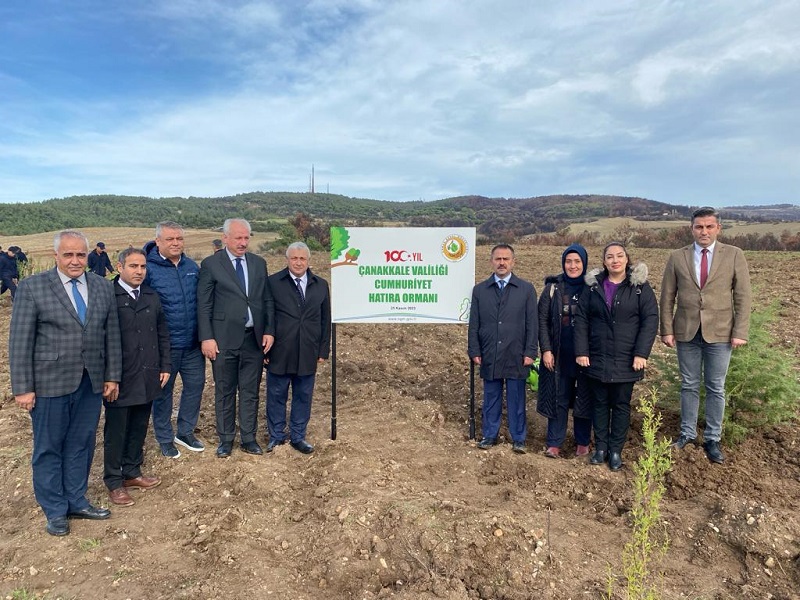 Cumhuriyetimizin 100. Yılı Anısına Çanakkale’de Cumhuriyet Ormanları Kuruldu