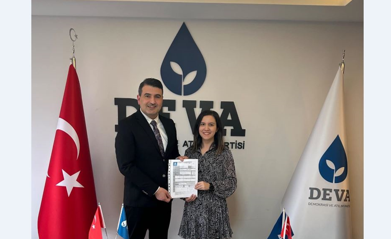 DEVA Partisi Çanakkale İl Başkanı Karaca Milletvekili Aday Adayı Oldu