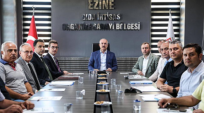 Ezine Gıda İhtisas Organize Sanayi Bölgesi Müteşebbis Heyeti Toplantısı Yapıldı