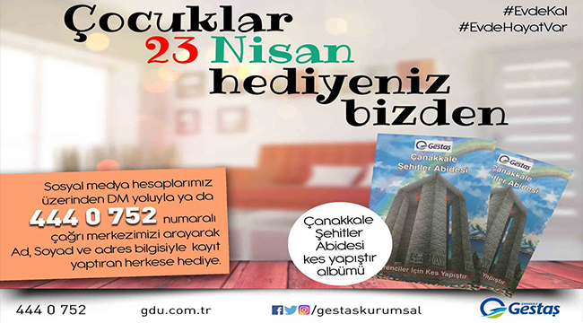 GESTAŞ’tan Çocuklara 23 Nisan Hediyesi