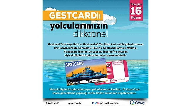 Gestcard Kullanıcılarının Dikkatine!