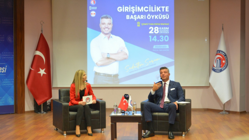 Girişimcilikte Başarı Öyküsüyle Sadettin Saran ÇOMÜ’deydi