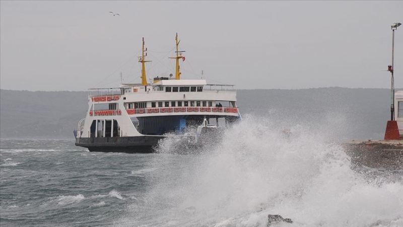 Gökçeada'da Bazı Feribot Seferlerine 'Fırtına' Engeli