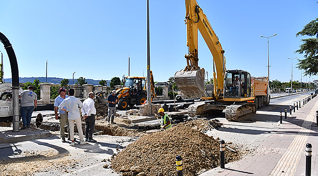 İl Halk Kütüphanesi Yağmursuyu Altyapı Yapım Çalışmaları Başladı