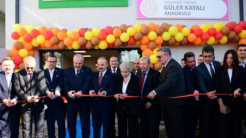 Lapseki Güler Kayalı Anaokulunun açılışı yapıldı