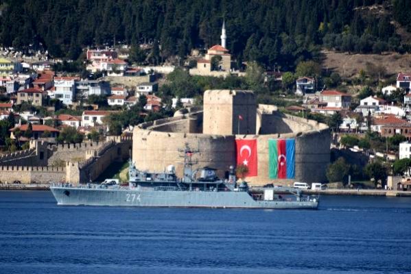 Romanya Mayın Gemisi, Çanakkale Boğazı'ndan Geçti