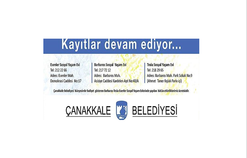 Sosyal Yaşam Evleri'nde Yeni Dönem Kayıtları Başladı