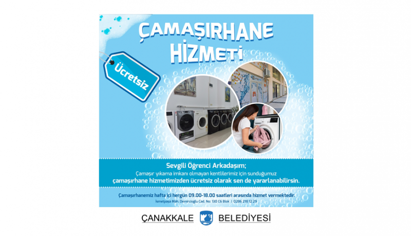 Üniversite Öğrencileri Çamaşırhane Hizmetinden Ücretsiz Olarak Yararlanabilir
