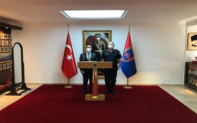Vali İlhami AKTAŞ, Jandarma Eğitim Merkez Komutanlığını Ziyaret Etti