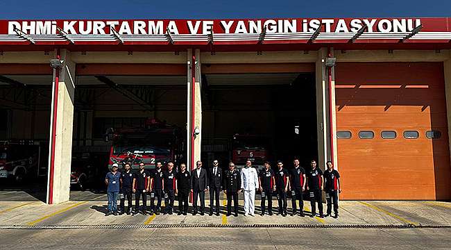 Vali Toraman'dan DHMİ Kurtarma ve Yangın İstasyonuna ziyaret