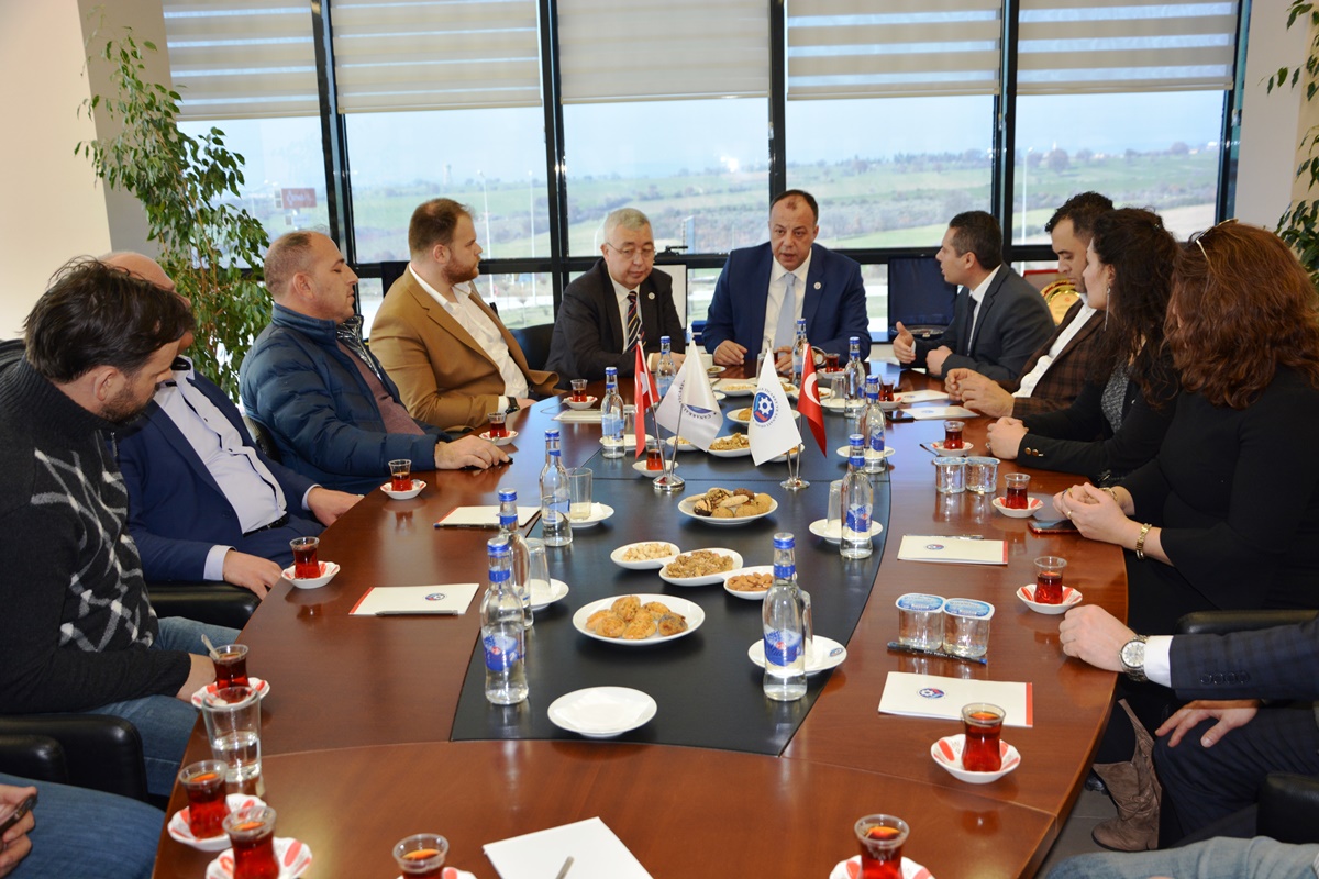 Merkez İlçe Yönetimlerinden ÇTSO' ya Ziyaret