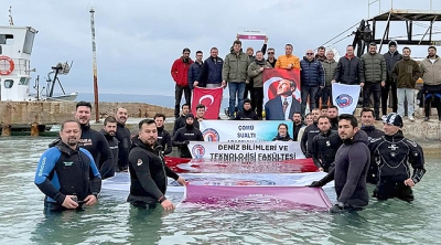 18 Mart Çanakkale Deniz Zaferi’nin 110. Yıldönümünde Anlamlı Anı Dalışı