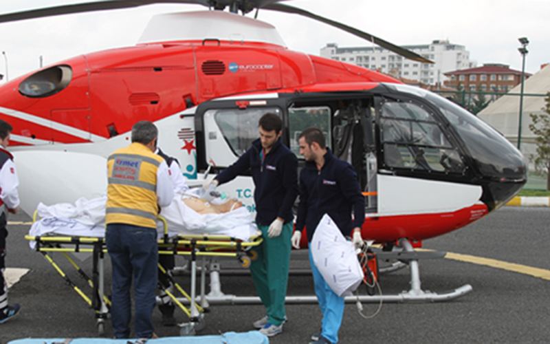 Hava ambulans hizmeti yeniden başladı