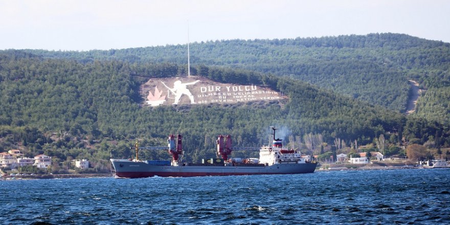 Çanakkale Boğazı'ndan Rus Askeri Kargo Gemisi Geçti