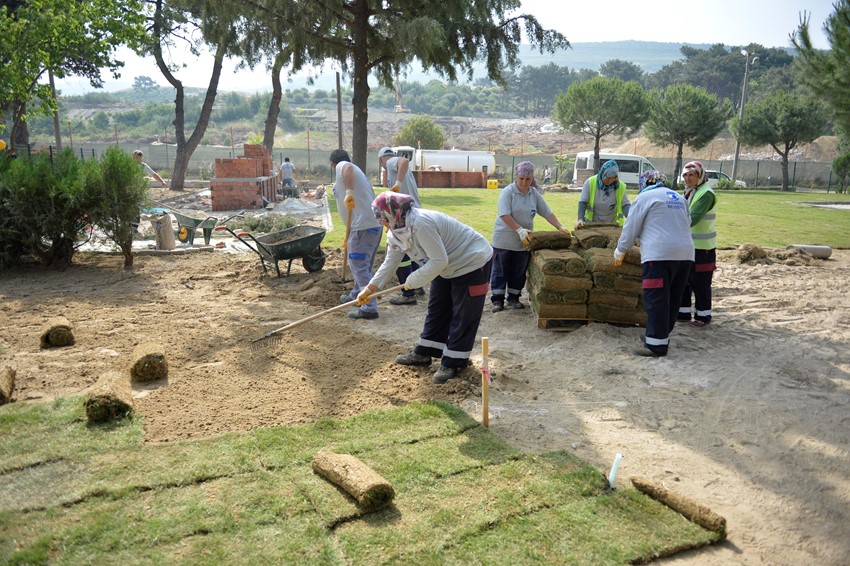 Güzelyalı Piknik Alanında Çalışmalar Tüm Hızı İle Devam Ediyor