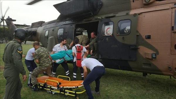 Askeri Helikopter Fenalaşan Hasta İçin Havalandı