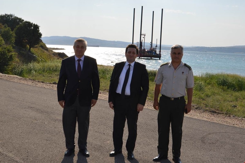 Vali Tavlı, 1915 Çanakkale Köprüsü İnşaat Alanını Gezdi