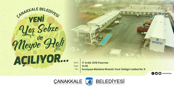 Yeni Yaş Sebze ve Meyve Hali Açılıyor