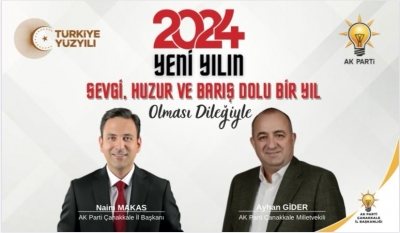 AK Parti Çanakkale Teşkilatından Yeni Yıl Mesajı