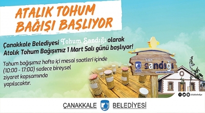 Atalık Tohum Bağışı Başlıyor